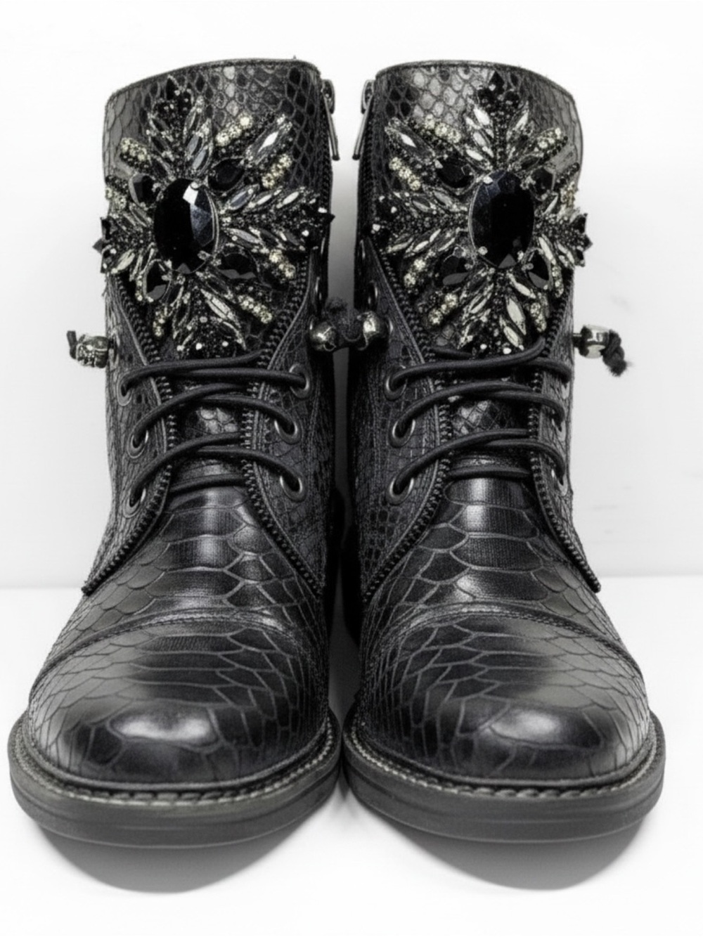 Vince Camuto Sefella Crystal Embellished Combat Boots